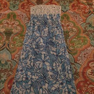 Lily Pulitzer strapless maxi dress size 2.